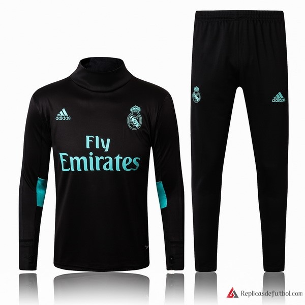 Chandal Real Madrid 2017-2018 Negro Verde Negro